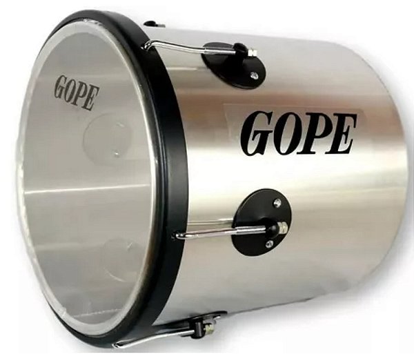 Repique De Mão Gope Aluminio 30CMX11'' 6 Afinações Pele Cristal LAL3011RMC
