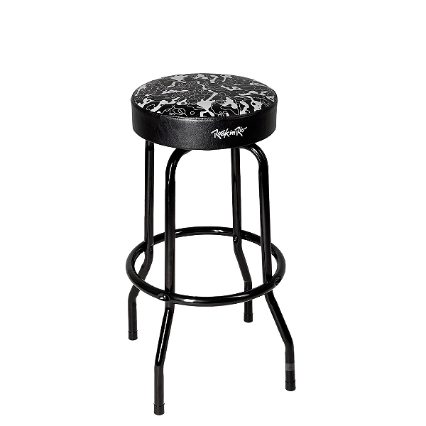 Banco Tagima Rock In Rio Stool Bar Preto