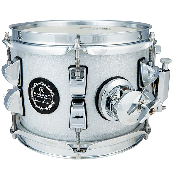 Caixa Nagano Snare Series New Beat 8X6 SVS Prata Brilhante