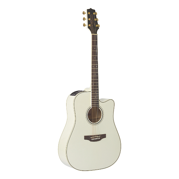 Violão Eletroacústico Takamine GD37CE Pearl White C/ Bag – Elegância e Sonoridade Superior