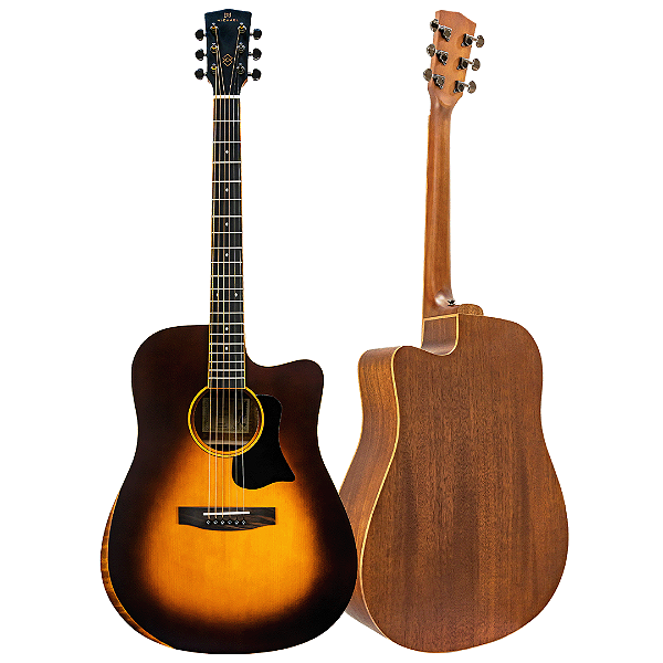 Violão Michael Eletrico Elegance VME730 Vintage Sunburst