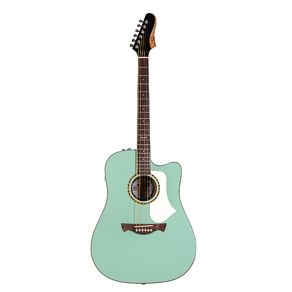 Violão Tagima Eletroacustico Folk Swell Deluxe Turquiose Green