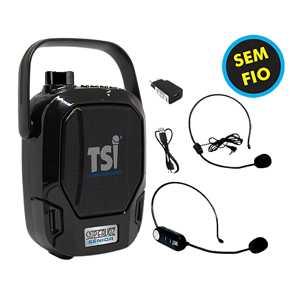 Amplificador De Voz TSI Profissional Portátil Super Voz SV18