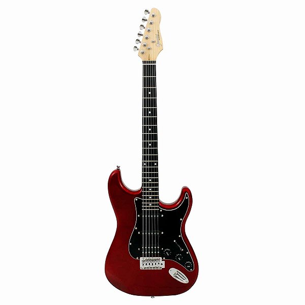 Guitarra Giannini G-101 Metallic Red C/ escudo Black (MR/BK)
