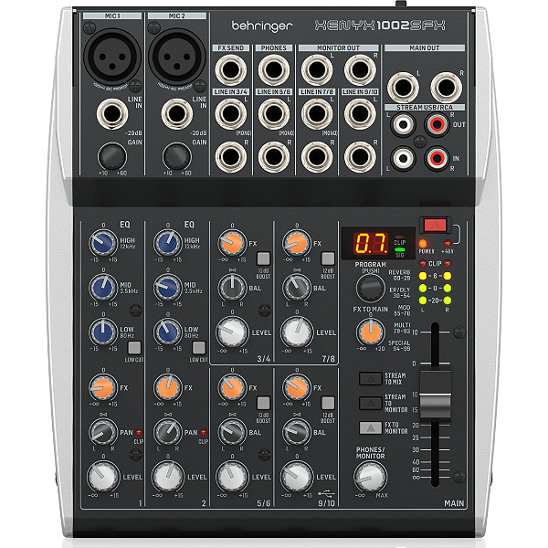 Mesa de Som Behringer 1002SFX Xenyx