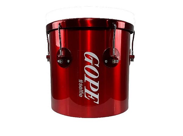Repique De Mão Gope Aluminio 30CMX11'' 6 Afinações Selfie Cereja Pele Cristal LAL3011RMSCC