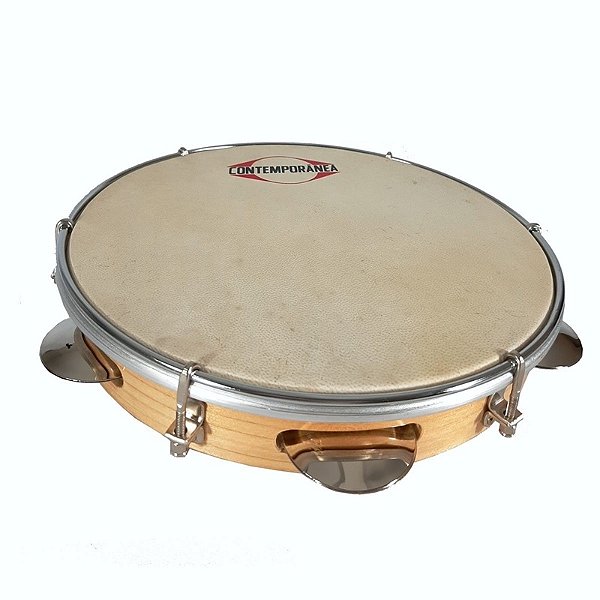 Pandeiro Contemporânea 10'' MD FO Pele Couro