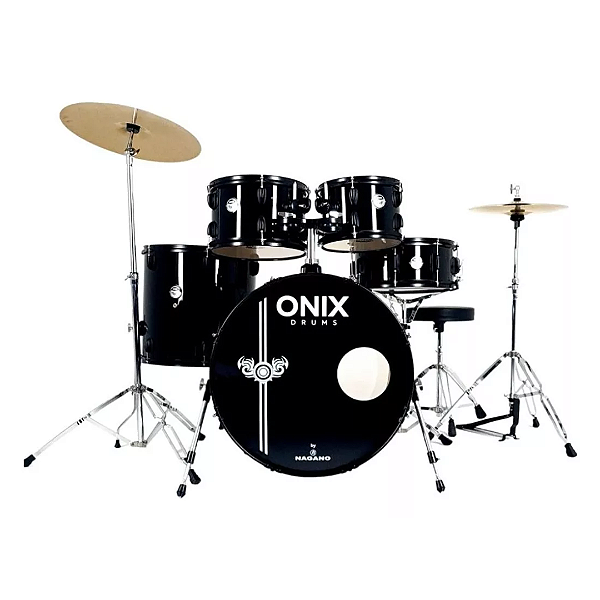 Bateria Acústica Onix Skinny 20 ABK Completa