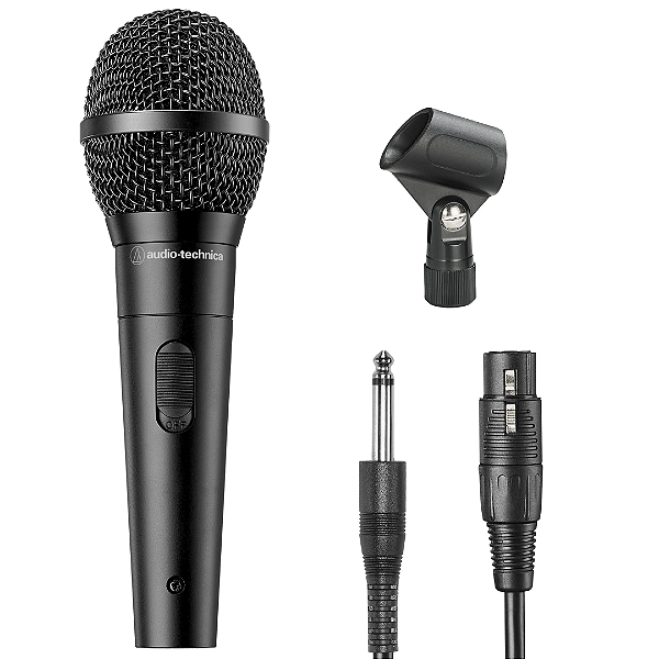 Microfone Audio-Technica Dinâmico Unidirecional ATR1300X Preto