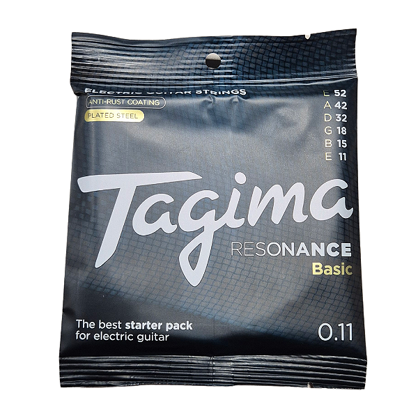 Encordoamento Guitarra Tagima 0.11 Resonance Basic Light Coated Anti Ferrugem