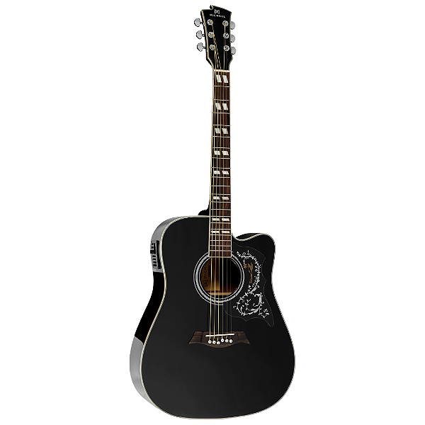 Violão Michael Eletroacústico Galaxy VM925DTC Black