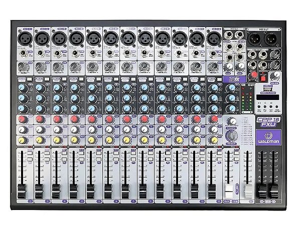 Mesa De Som Waldman CPP-16FXU Bluetooth EFX e USB 16 Canais