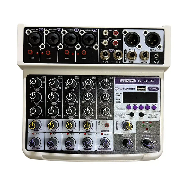 Mesa De Som Waldman ST-6DSP Com Interface 6 Canais