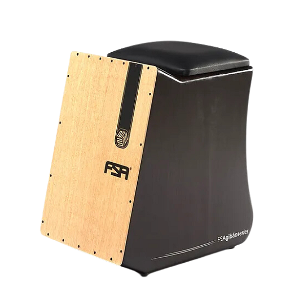Cajon Eletrico FSA Gibão FGB6504 C/ Captação Dupla Tabaco