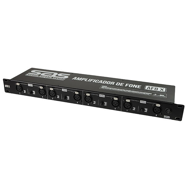 Amplificador de Fone de Ouvido Santo Angelo AF8X Preto
