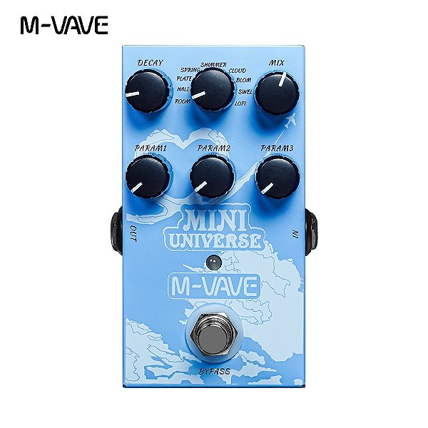 Pedal M-vave Mini-universe Digital 9 Tipos De Reverb