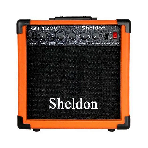 Amplificador Sheldon Para Guitarra GT1200 15W Laranja