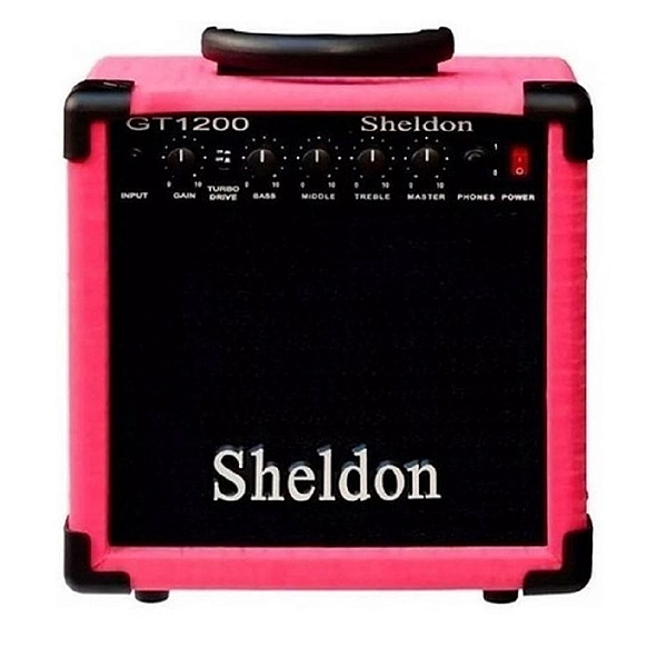 Amplificador Sheldon Para Guitarra GT1200 15W Rosa
