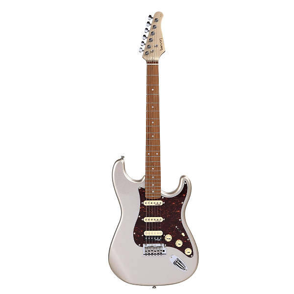 Guitarra Benson Hardy S 902 CG/TT Champagne com escudo Tortoise C/ Bag