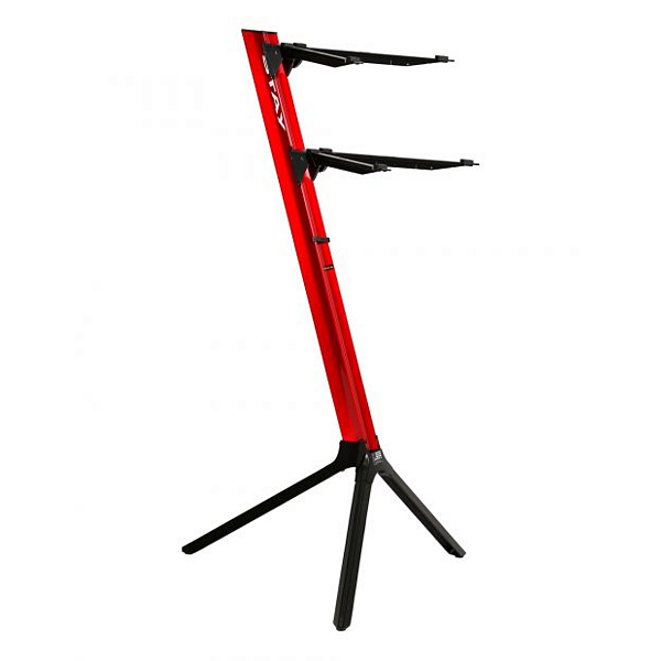 Estante Suporte Dois Teclados Stay Slim 1100/02 Vermelho C/ Capa