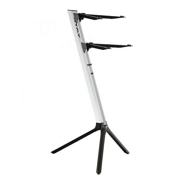 Estante Suporte Dois Teclados Stay Slim 1100/02 Prata C/ Capa