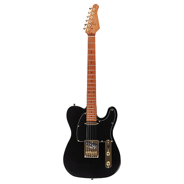 Guitarra Benson Telecaster Hardy T 904 BK/BK Gold C/ Bag