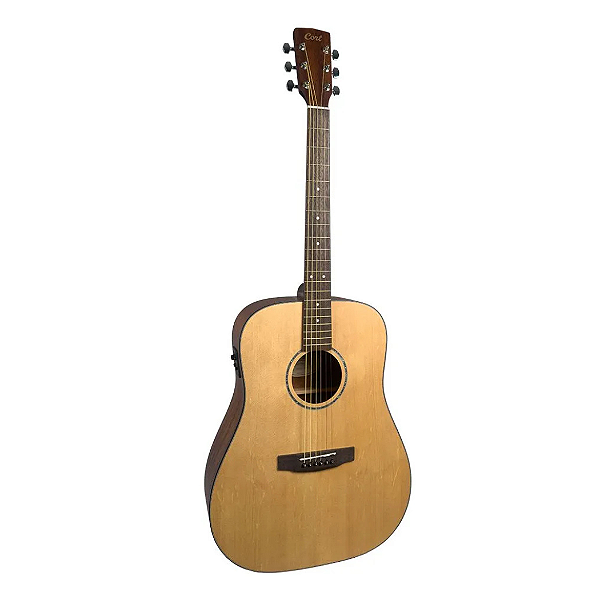 Violão Cort Eletroacústico Earth60F Open Pore Natural C/Bag