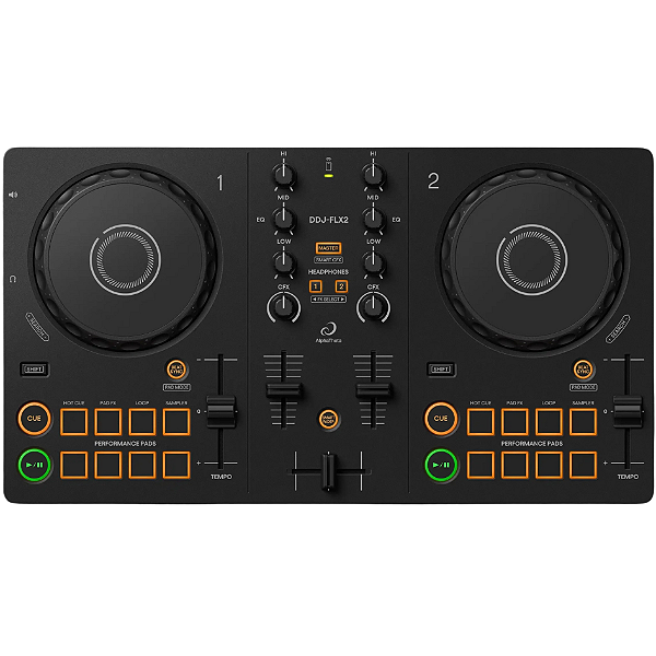 Controladora Pioneer Dj DDJ FLX2 Rekordbox Serato Djay Preto