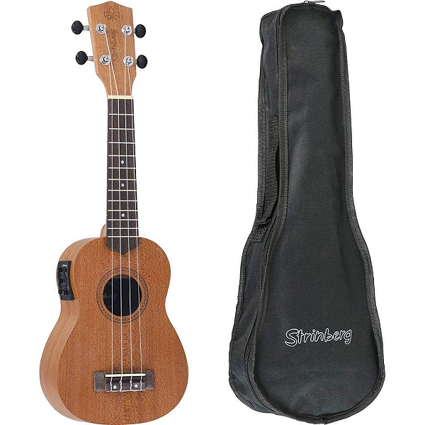 Ukulele Strinberg Eletrico Concert UK06SE Mahogany Satin C/Bag