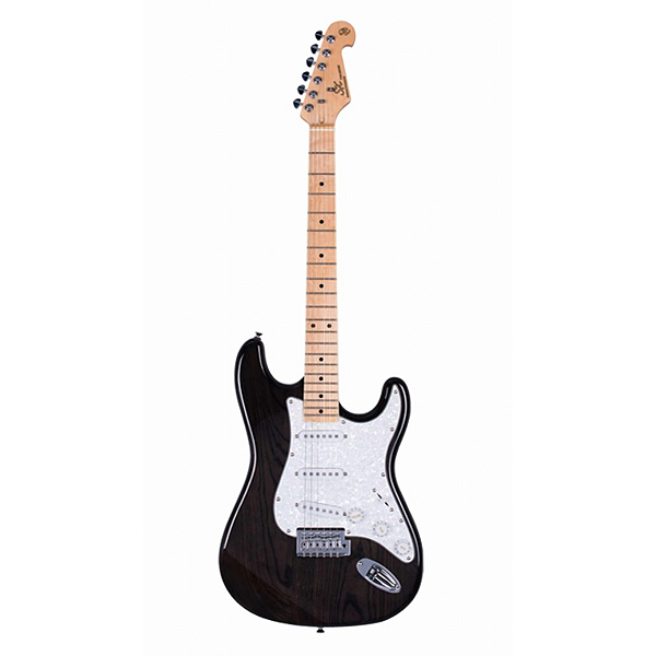 Guitarra SX SST Swamp Ash SSTASH Trans Black