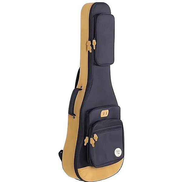 Capa Tagima Gig Bag Para Violão 20mm Sólida Yellow Black