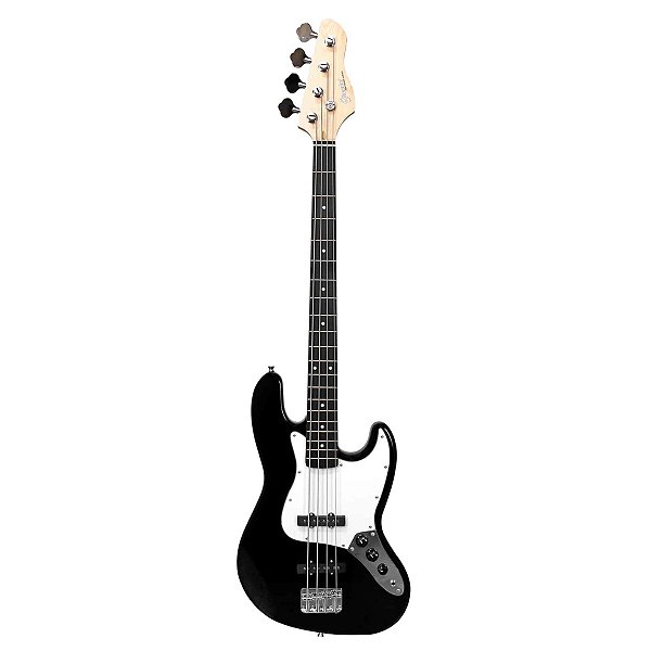 Contrabaixo Giannini 4C GB-100 Black com escudo White (BK/WH)