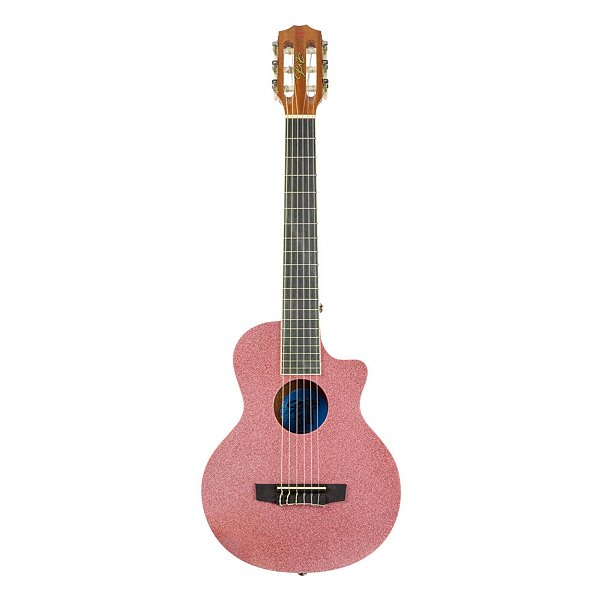 Violão Seizi Fun Panda Nylon Acústico Rose Gold Sparkle