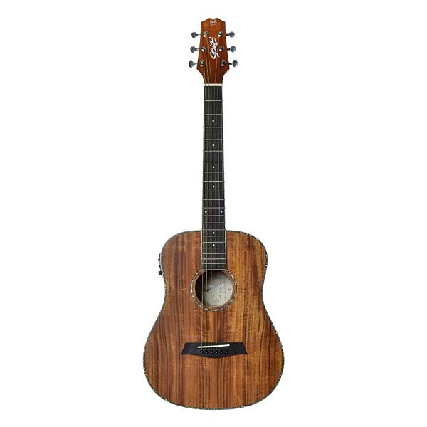 Violão Seizi Baby Tokyo Abalone Koa Com Bag