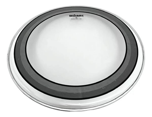 Pele Williams Bumbo 22'' Filme Duplo C Muffle Espuma 5mm W2FF5 Branco