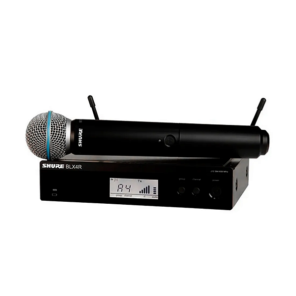 Microfone Shure Sem Fio BLX24RBR / SM58-M15 Preto