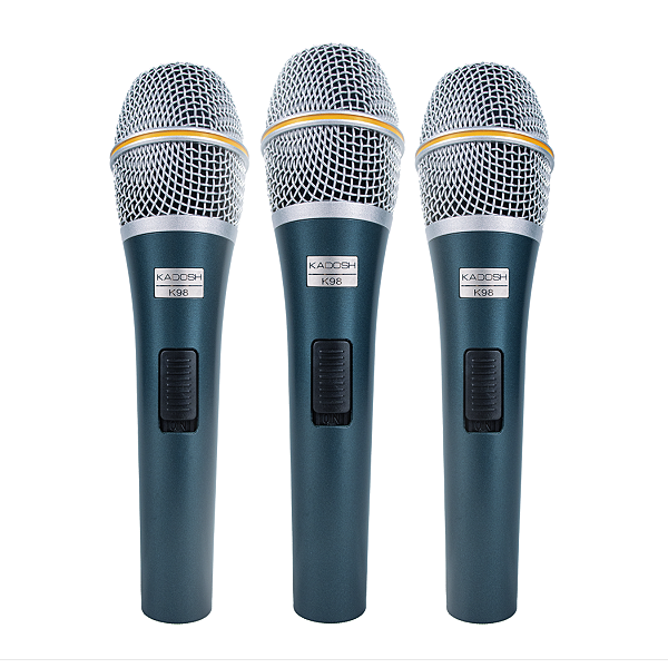 Kit de 3 Microfones Kadosh K98