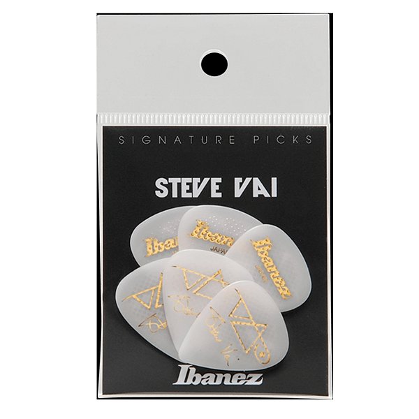 Palheta Ibanez 1.0mm 6un branca Steve Vai Signature B1000SVR-WH
