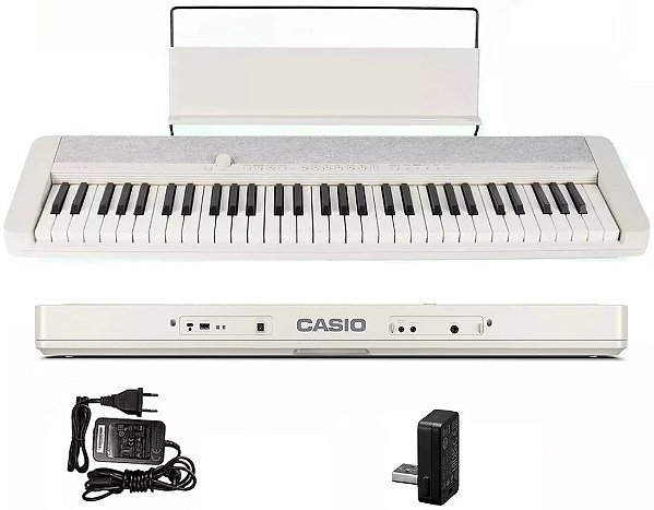 Teclado Casio Casiotone CT-S1 61 teclas Bluetooth Branco *