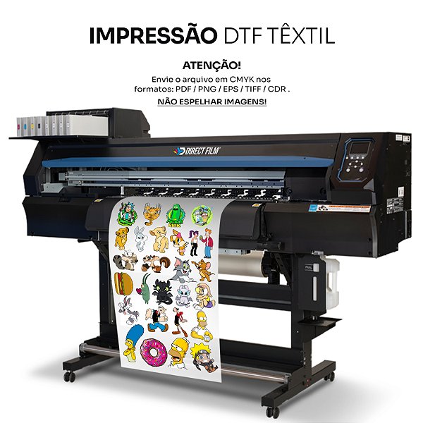 IMPRESSÃO DE ESTAMPAS EM  DTF. CLIQUE NO BOTAO DO WHATSAPP E FAÇA SEU ORÇAMENTO!