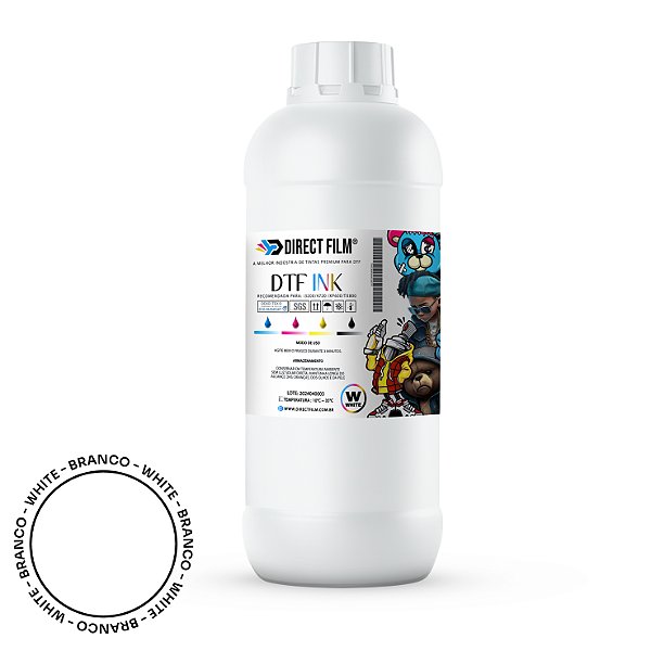 Tinta Direct Ink Low Sediment DTF 1 Kilo - Branco