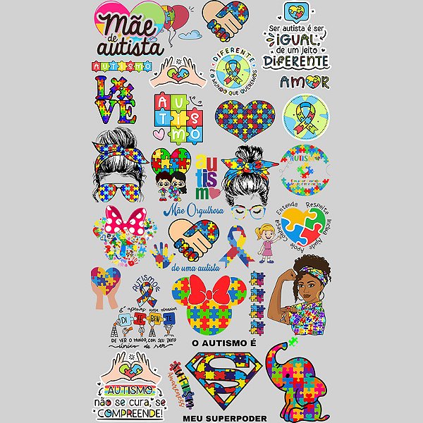 Impressão - 13 (Autismo) OBS: APÓS A COMPRA ENVIAR O PEDIDO NO BOTÃO DO WHATSAPP ↓