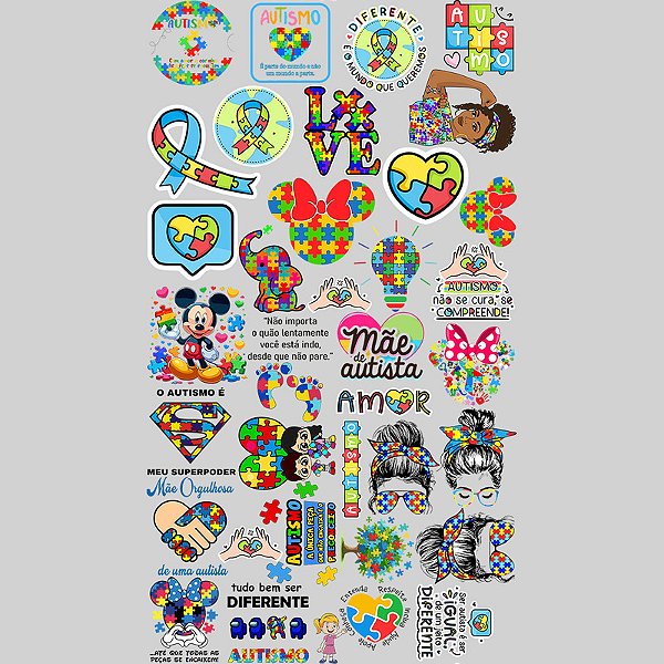 Impressão - 14 (Autismo) OBS: APÓS A COMPRA ENVIAR O PEDIDO NO BOTÃO DO WHATSAPP ↓