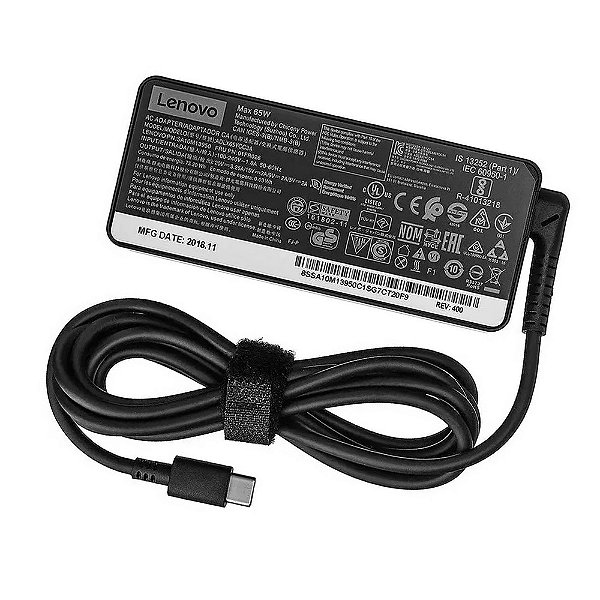 Fonte Carregador Lenovo Usb-c Tipo-c 65W 20V 3.25A