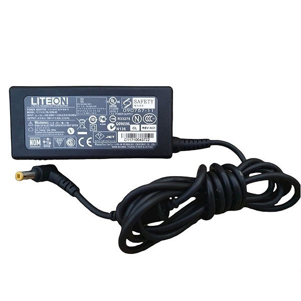Fonte Carregador Liteon 19V 3.42A 65W PA1650-65