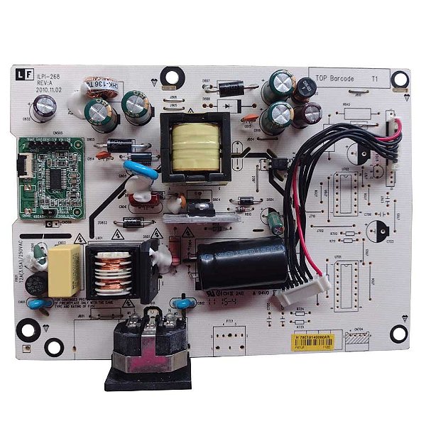 Placa Fonte Monitor Lcd/Led Ilpi-268 Rev:A 492A01E1400P