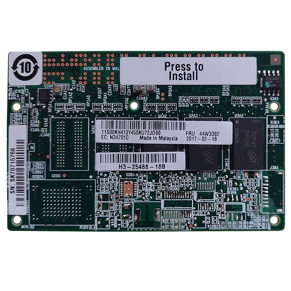 Placa Módulo de Cache de 1GB IBM 44W3392 ServerAID M5200