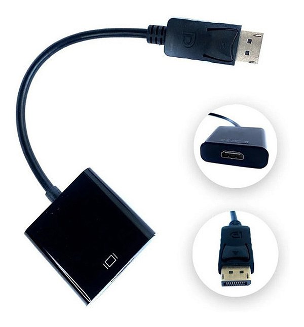 Adaptador Conversor Cabo Displayport Lt223 Para Hdmi Fêmea