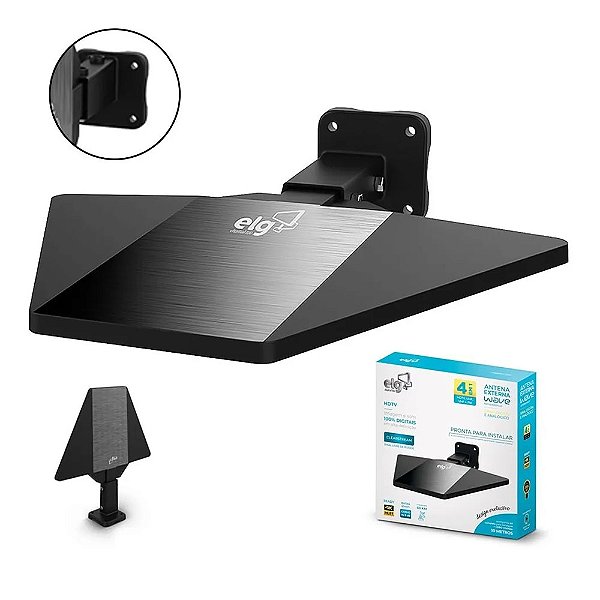 Antena Digital Externa Com Cabo 10m Wave Alcance 60km Hdtvex800plus ELG