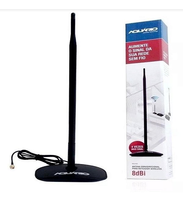 Antena Omnidirecional Para Roteador Wireless 8dbi Aquário